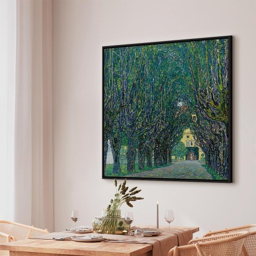 Gustav Klimt billede på lærred - Allé i parken ved Schloss Kammer