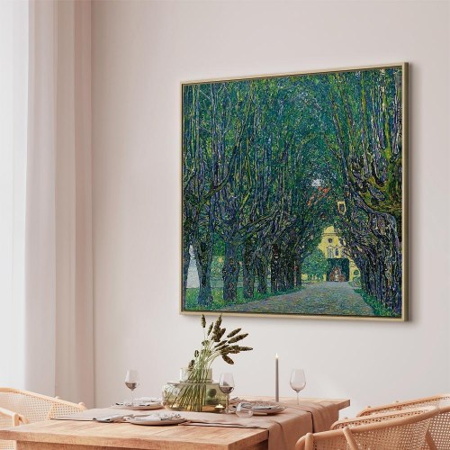 Gustav Klimt billede på lærred - Allé i parken ved Schloss Kammer