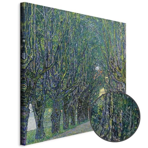 Gustav Klimt billede på lærred - Allé i parken ved Schloss Kammer