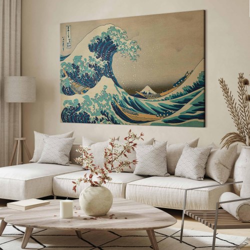 XXL-billede på lærred - Katsushika Hokusai, Den store bølge ved Kanagawa