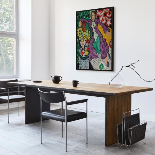 Henri Matisse billede på lærred - Kvinde i en lilla frakke