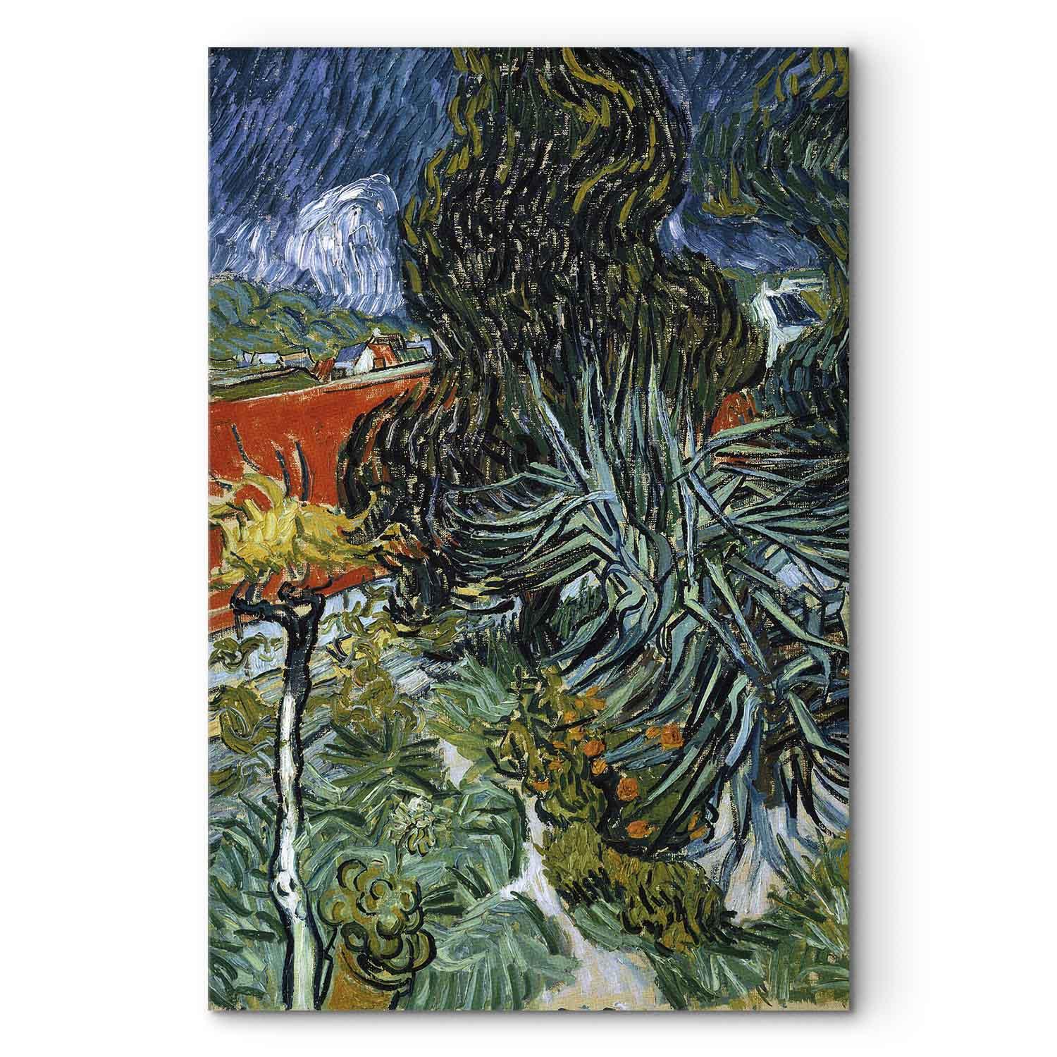 Vincent van Gogh lærredsbillede - Dr. Gachets have i Auvers - 60 x 90 cm - Premium Print billede
