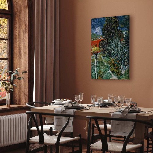 Vincent van Gogh lærredsbillede - Dr. Gachets have i Auvers