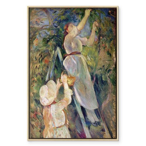Berthe Morisot - Kirsebærplukkeren billede på lærred