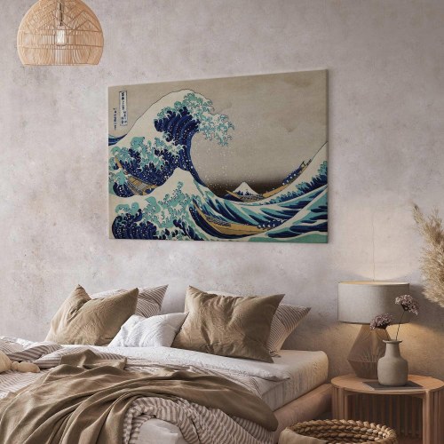 Hokusai Katsushika billede på lærred - Den store bølge ud for Kanagawa