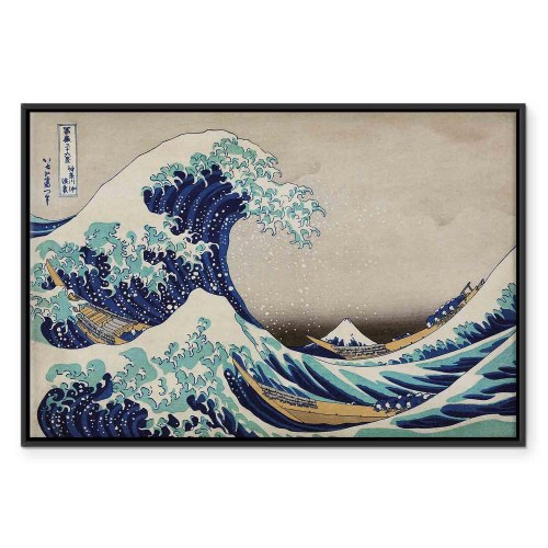 Hokusai Katsushika billede på lærred - Den store bølge ud for Kanagawa