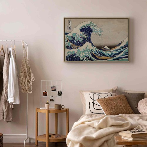Hokusai Katsushika billede på lærred - Den store bølge ud for Kanagawa