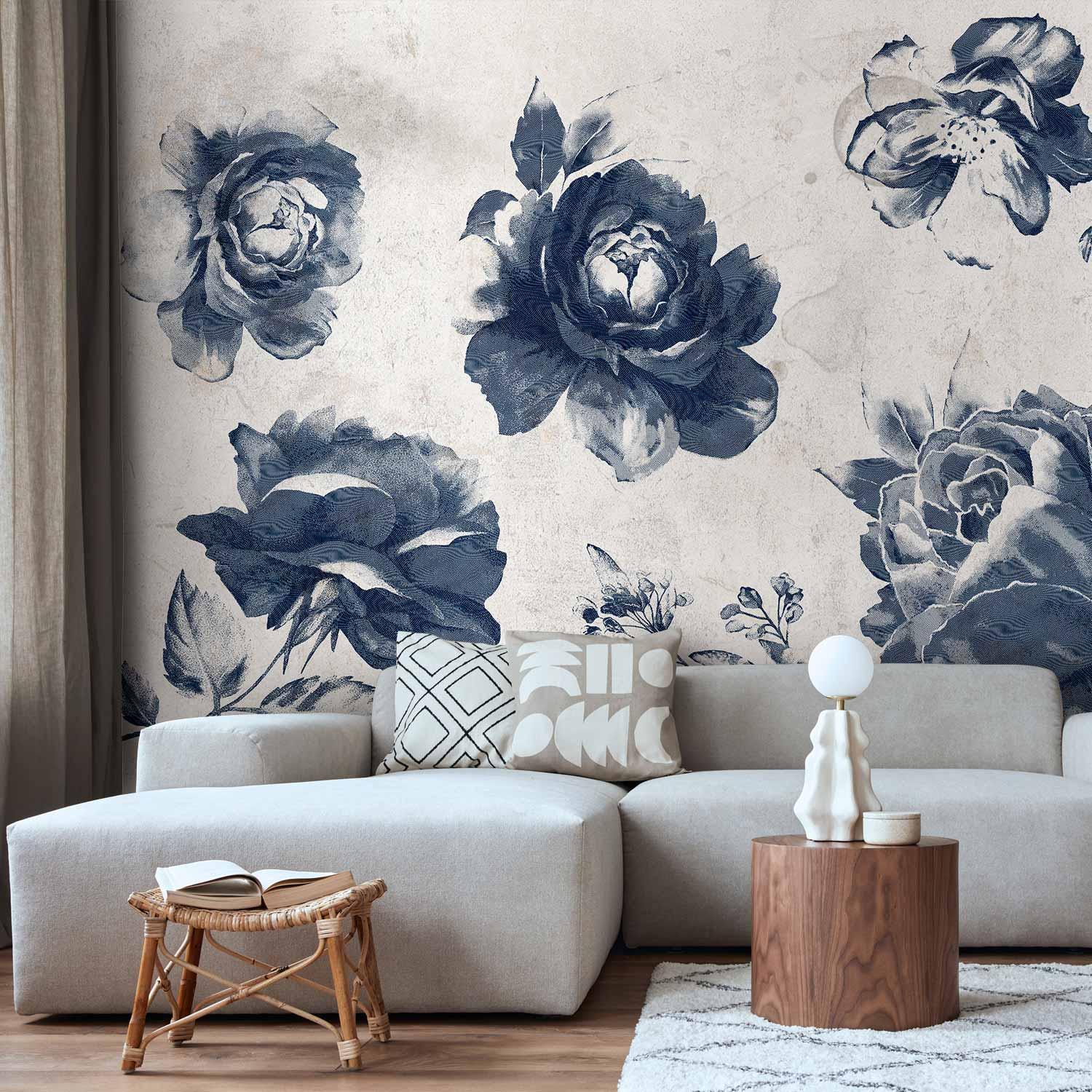 Fototapet Garden of Memories - blomster, anden variant - 500 x 350 cm - Standard billede