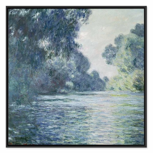 Claude Monet billede på lærred - Et stykke af Seinen nær Giverny