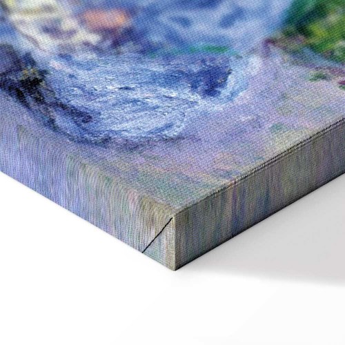 Claude Monet - Madame Monet og hendes søn lærredsbillede