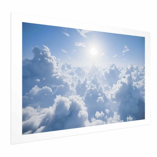 Plakat med himmel og skyer - Heavenly Peace: Varme Solstråler