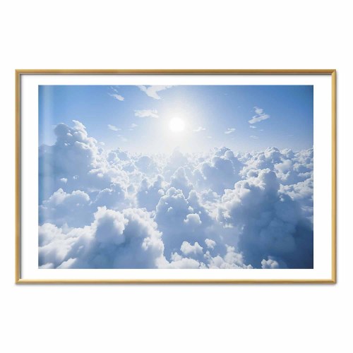 Plakat med himmel og skyer - Heavenly Peace: Varme Solstråler