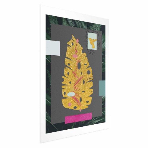 Plakat Gyldent Blad - botanisk vægplakat