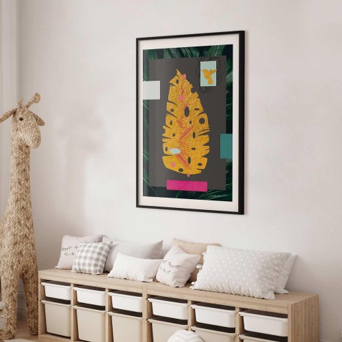 Plakat Gyldent Blad - botanisk vægplakat