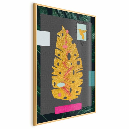 Plakat Gyldent Blad - botanisk vægplakat