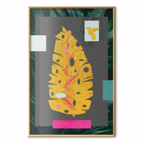 Plakat Gyldent Blad - botanisk vægplakat