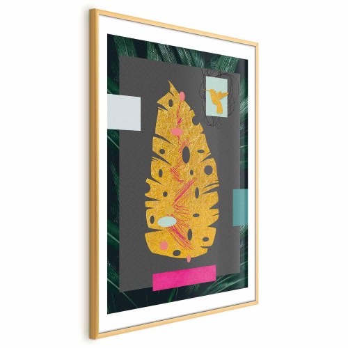 Plakat Gyldent Blad - botanisk vægplakat