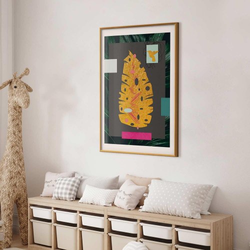 Plakat Gyldent Blad - botanisk vægplakat