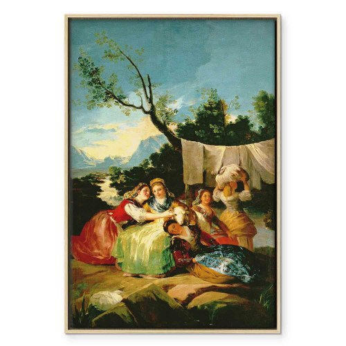 Francisco Goya Vaskekonerne billede på lærred