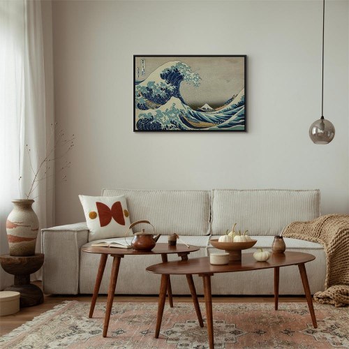 Katsushika Hokusai Den store bølge ved Kanagawa lærredsbillede