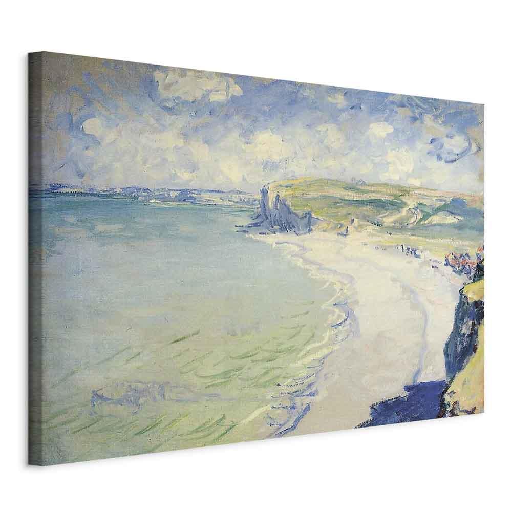 Claude Monet billede på lærred - Strand ved Pourville