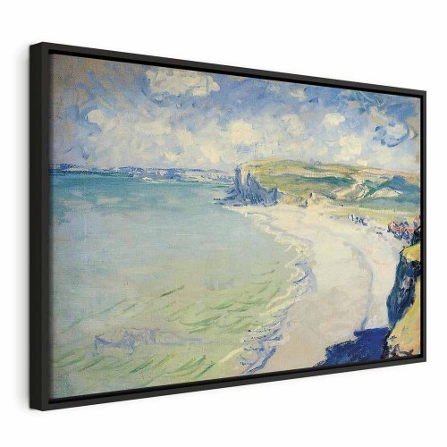 Claude Monet billede på lærred - Strand ved Pourville
