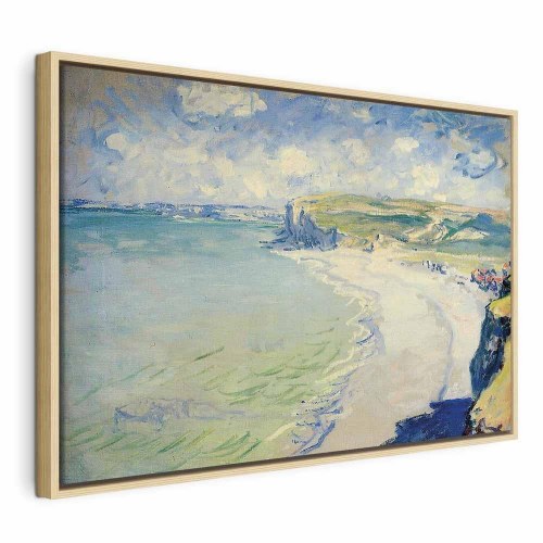 Claude Monet billede på lærred - Strand ved Pourville