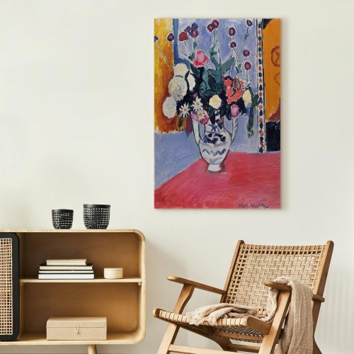 Henri Matisse billede på lærred - Buket i en vase med to hanke