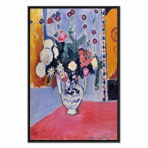 Henri Matisse billede på lærred - Buket i en vase med to hanke