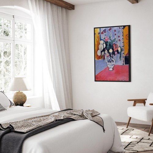 Henri Matisse billede på lærred - Buket i en vase med to hanke