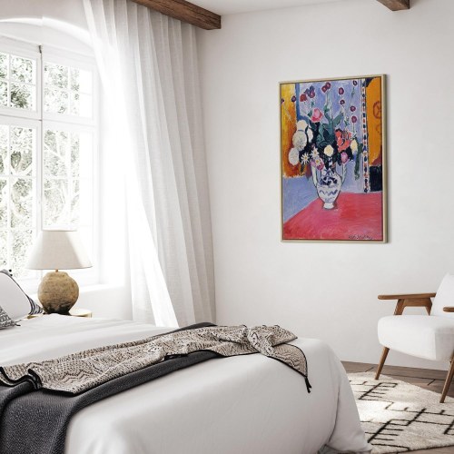 Henri Matisse billede på lærred - Buket i en vase med to hanke
