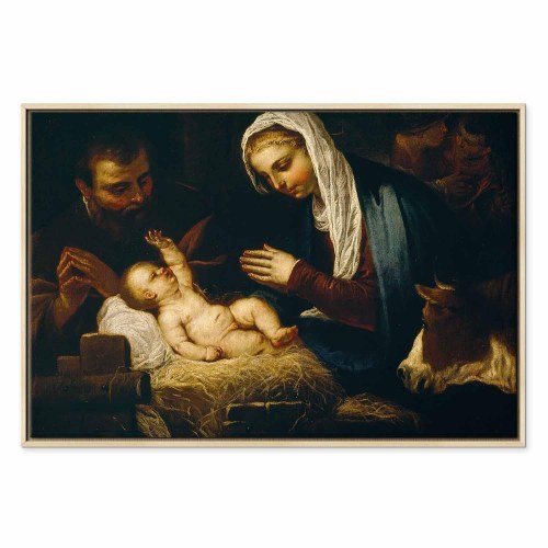 Billede på lærred - Tintoretto - Den hellige familie