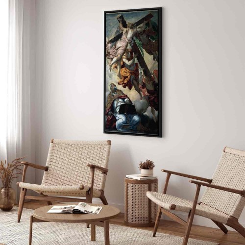 Billede på lærred - Tintoretto - Korsets åbenbaring for Sankt Peter