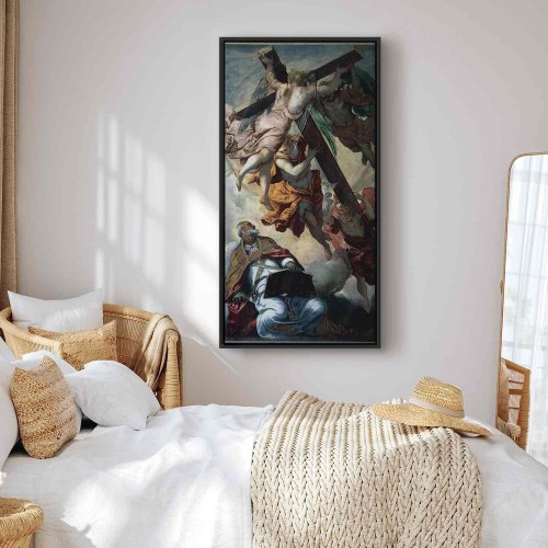 Billede på lærred - Tintoretto - Korsets åbenbaring for Sankt Peter