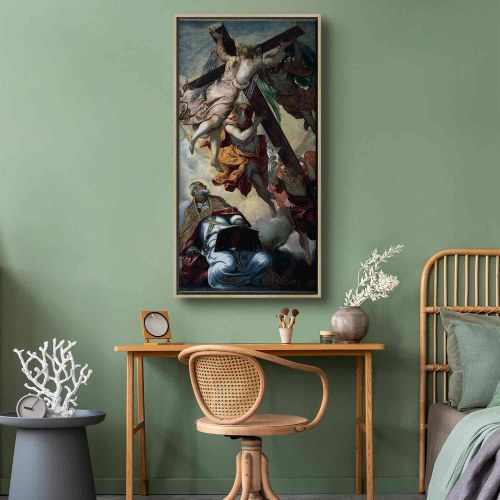 Billede på lærred - Tintoretto - Korsets åbenbaring for Sankt Peter
