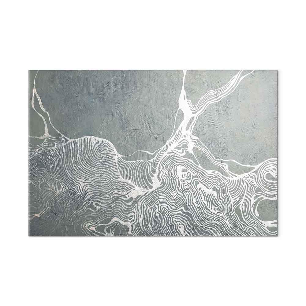 Lærredsbillede - Harmoni af Linjer 1 del Wide, abstrakt vægdekoration - 60 x 40 cm - Akustisk