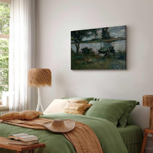 Paul Gauguin billede på lærred - Flodbred reproduktion