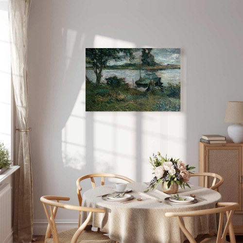Paul Gauguin billede på lærred - Flodbred reproduktion