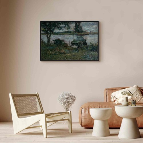 Paul Gauguin billede på lærred - Flodbred reproduktion