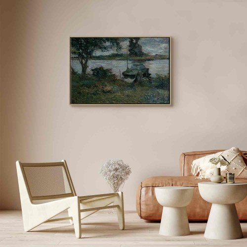 Paul Gauguin billede på lærred - Flodbred reproduktion