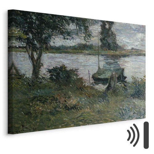 Paul Gauguin billede på lærred - Flodbred reproduktion