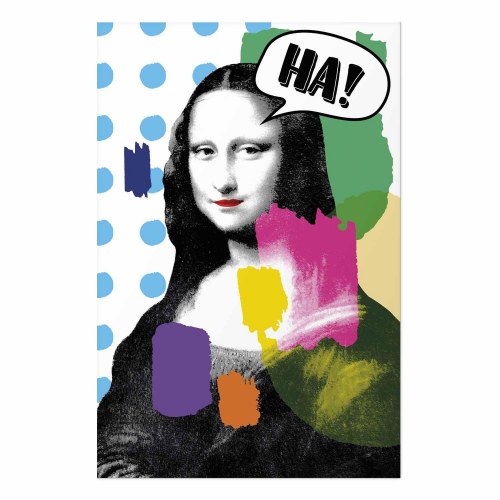 Plakat med Mona Lisa i pop-art