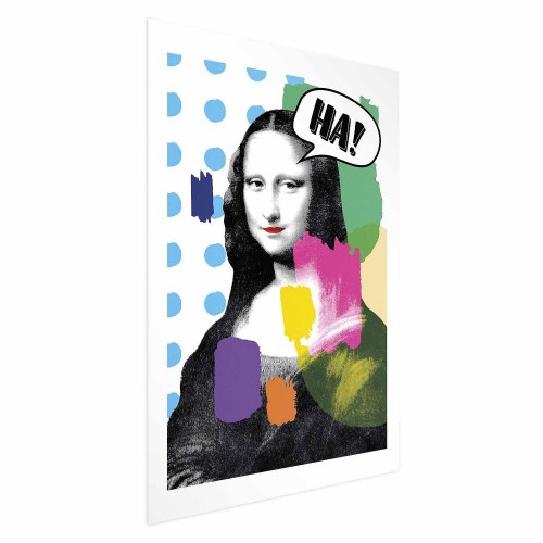 Plakat med Mona Lisa i pop-art