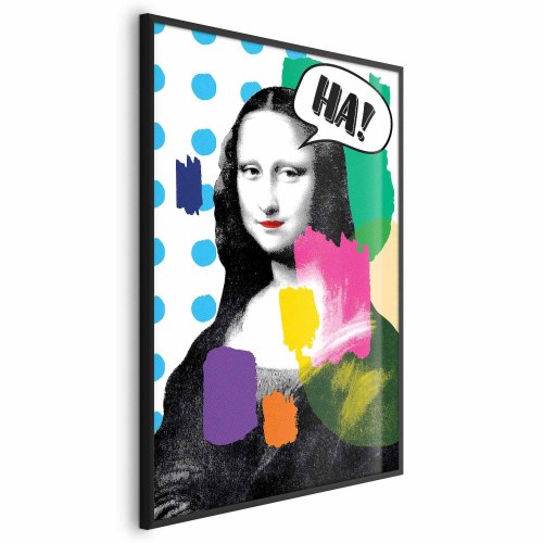 Plakat med Mona Lisa i pop-art