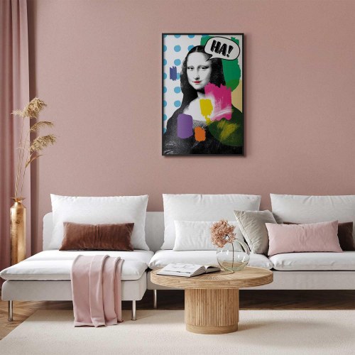 Plakat med Mona Lisa i pop-art