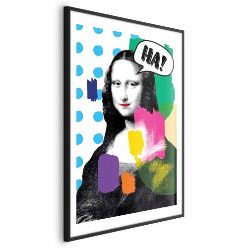 Plakat med Mona Lisa i pop-art