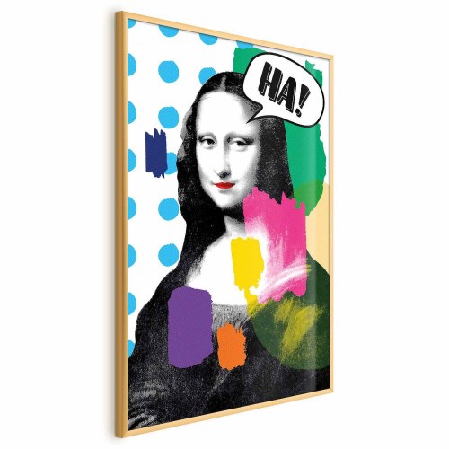 Plakat med Mona Lisa i pop-art