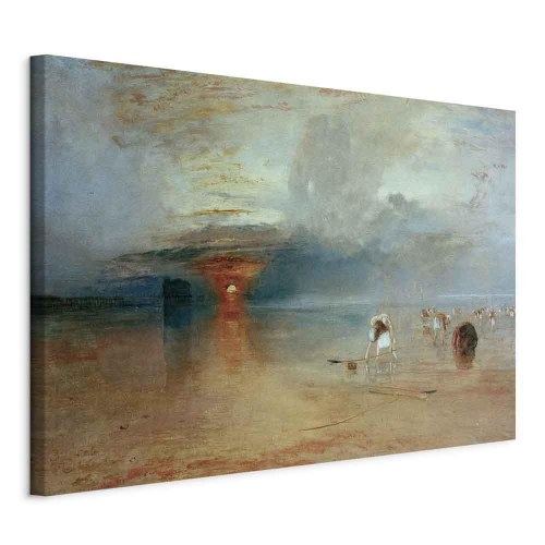 William Turner lærredsbillede - Calais-sandet ved lavvande