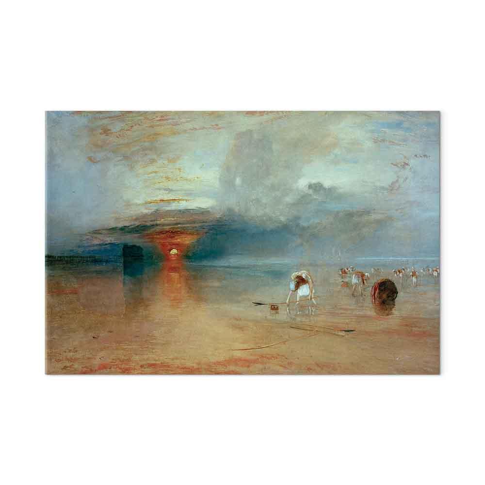 William Turner lærredsbillede - Calais-sandet ved lavvande - 30 x 20 cm - Premium Print billede