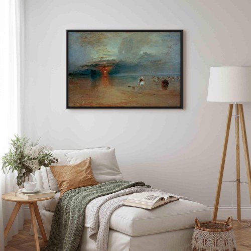 William Turner lærredsbillede - Calais-sandet ved lavvande